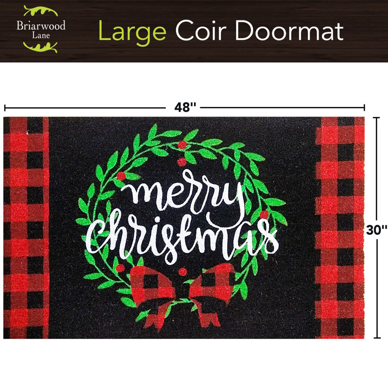 Paillasson Christmas, L 30 po x L 48 po