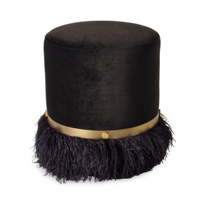 Ostrich Fluff Pouf
