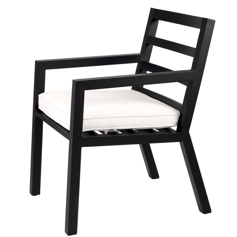 Delta Outdoor Dining Armchair, Black