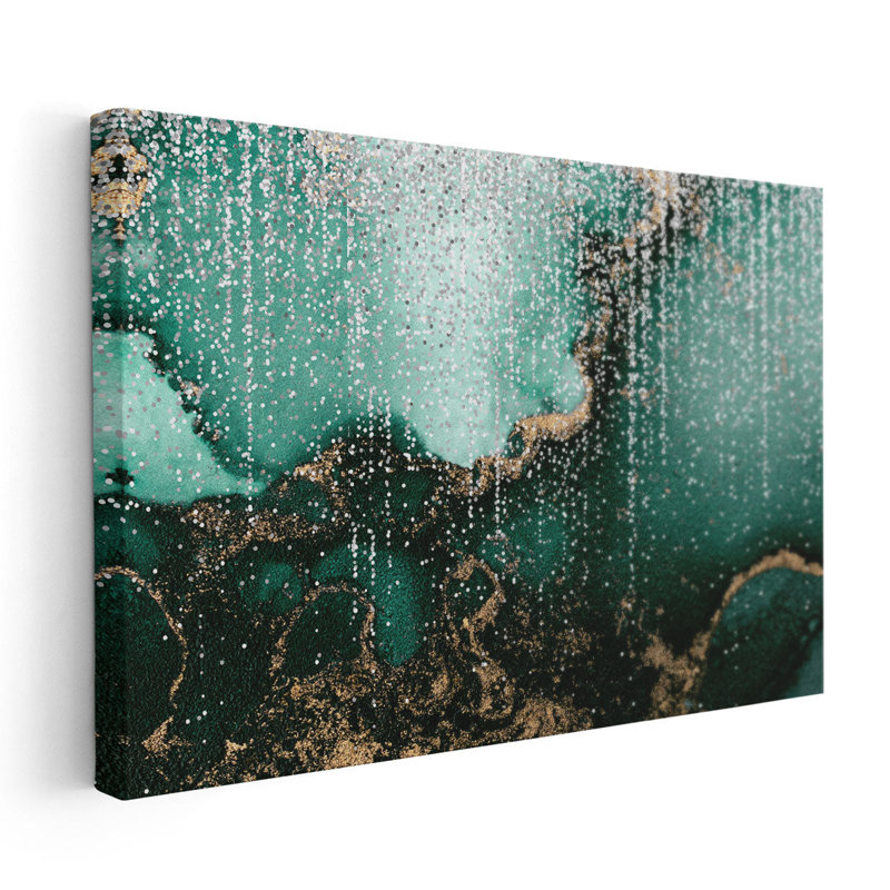 Marbre émeraude - reproduction d'art sur toile, H 20 po x l 30 po