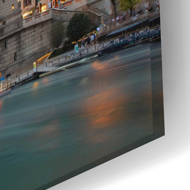 Chicago River par - impression sans cadre, L 24 po x H 16 po x P 0,2 po