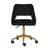 Moneik Hello Kitty Velvet Makeup Vanity Chair 360 Degrees Swivel Cute Desk Chair Wheels Golden Base-890715284