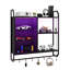 Demiterus 80cm H x 82.5cm W Iron Floating Bookcase, Wall Mounted Storage Rack, Display Cabinet-5268364