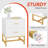 Modern Nightstand with 2 Drawers, Bedside Table-208821822-235660578