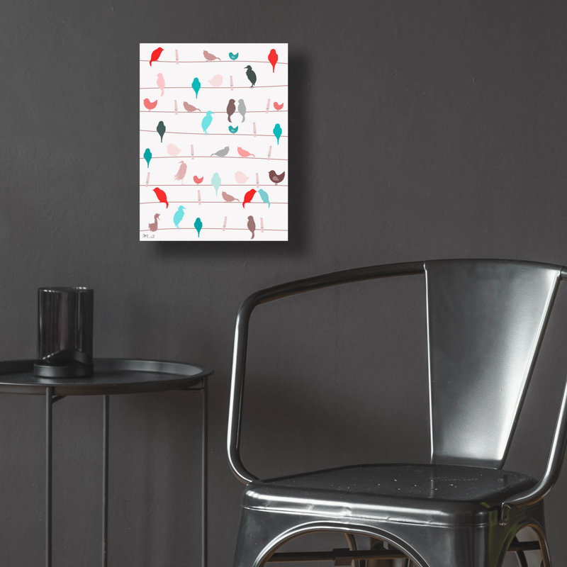 «Bird Love Pattern» par Mark Ashkenazi, H 16 po x l 12 po x P 0,13 po