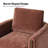 Nicha 31.25W" Modern Down-filled Solid Wood Swivel Barrel Chair-677487698