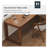 Nut-brown L-Shaped Solid Wood desk-650329680-650329683