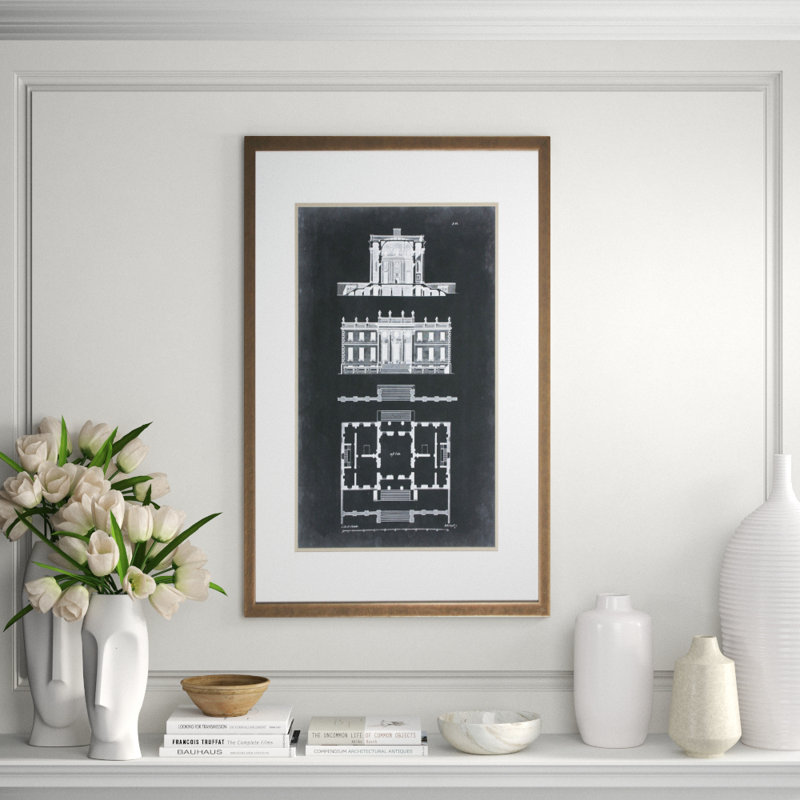 Graphic Building And Plan IV Print by Gibbs