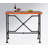 Lysia Pine Solid Wood Top Metal Base Dining Table-309492985