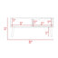 Table basse, une tablette ouverte, un tiroir