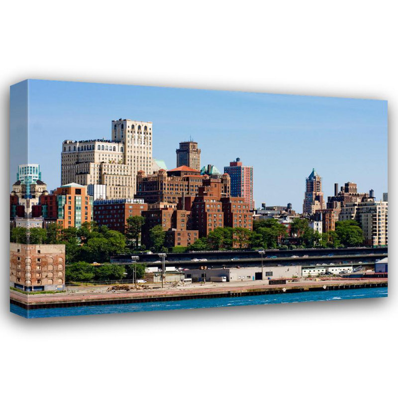 New York, horizon de Brooklyn, H 32 po x l 48 po