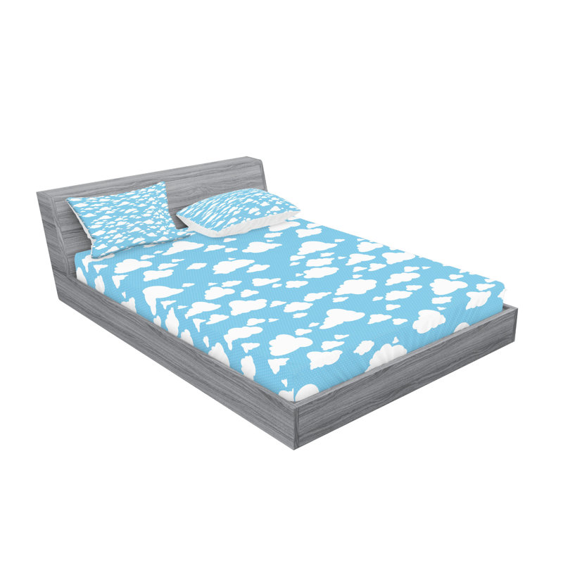 Drap-housse et coussin décoratif vert forêt Ambesonne, vert forêt pâle, Ensemble de draps-housses pour très grand lit + 4