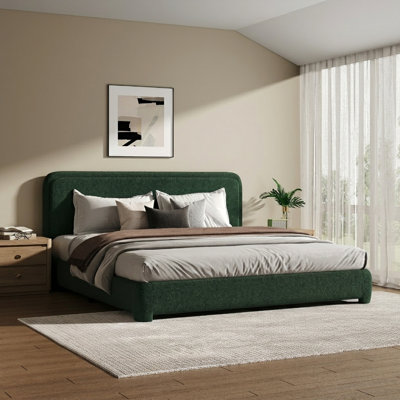 Hayden Boucle Upholstered Platform Bed