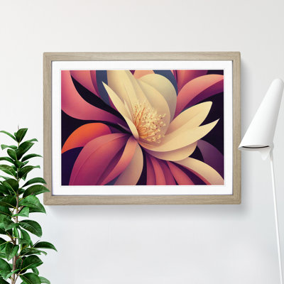 Cosmopolitan Modern Flower - Framed Print