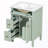 Freestanding Vanity With Drawers&Adjustable Shelf-1931742718
