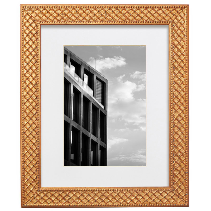 Cadre pour photo simple en bois embossé Chrisman, 22 po x 28 po, Or antique