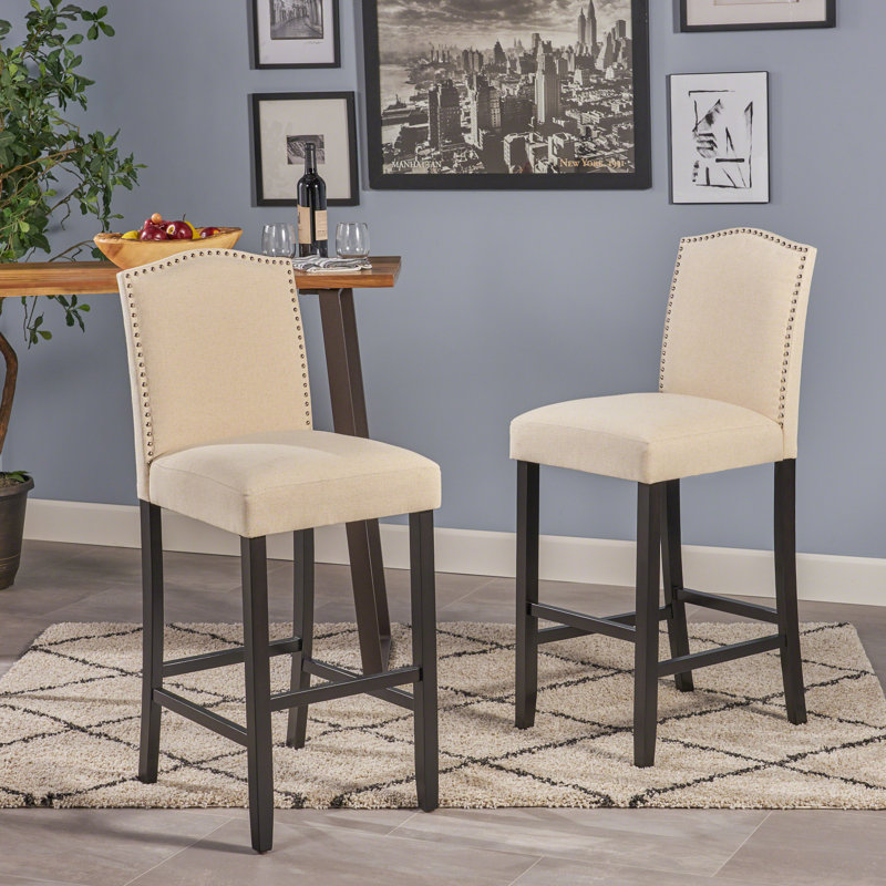Tabouret de bar Lamberth, 2, Tabouret de comptoir (assise de 26,25 po de hauteu, Noir