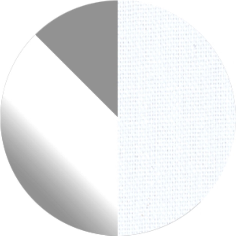 Plafonet Fabric Flush Mount, White Cotton