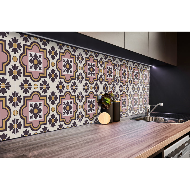 Sticker Self Adhesive Vinyl Splashback 39,37x19,68 Inch Wall Stickers Tile Peel and Stick Wall Tiles