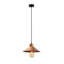 Luminaire suspendu simple en métal à hauteur réglable avec base en bois-1875567265