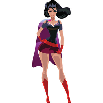 «Wonderful Woman Superheroine» en carton