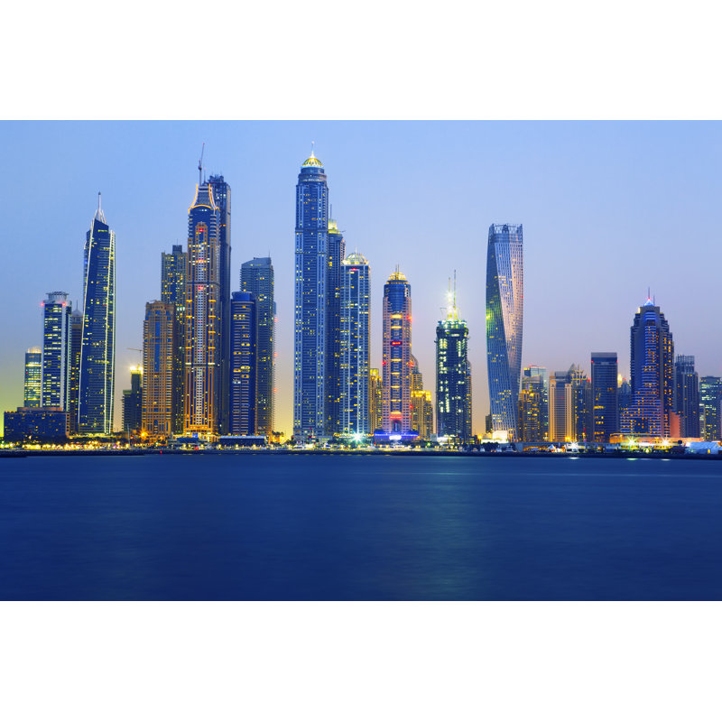Finulf Dubai At Sunrise - Wrapped Canvas Print, 30cm H x 46cm W x 3.8cm D