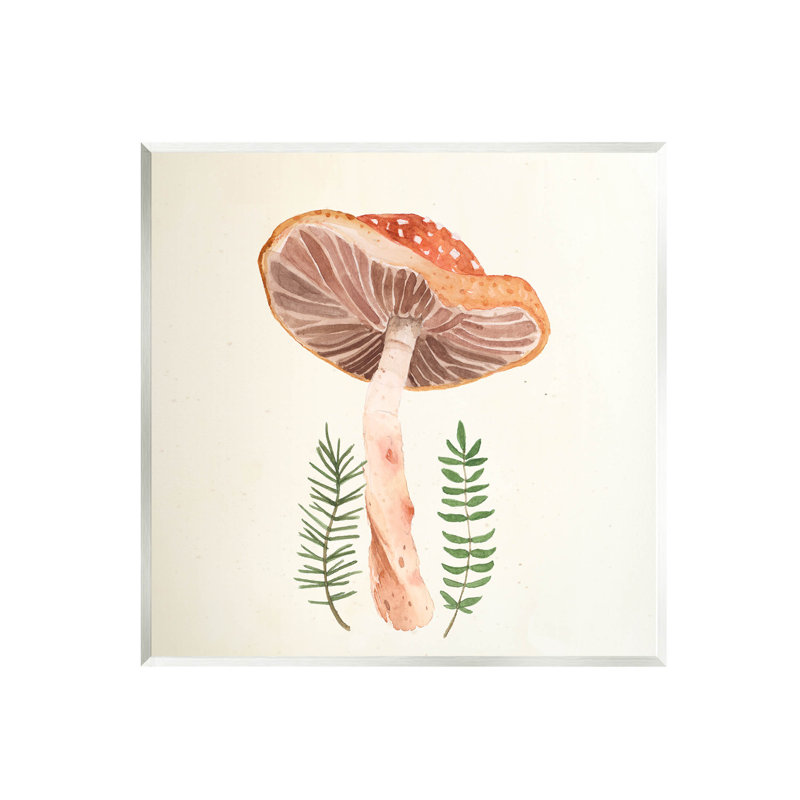 "Cottage champignon", art mural sur toile par Lucca Sheppard, L 12 po x H 12 po, Unframed