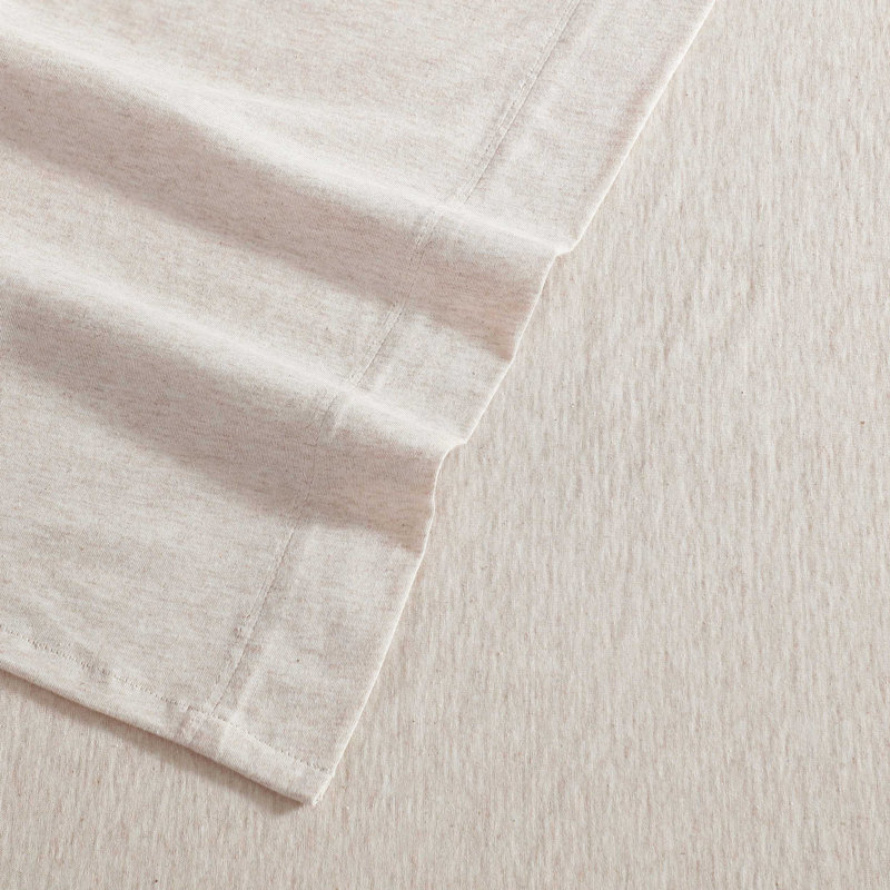 Ensemble de draps 4 pièces Calvin Klein, Ensemble de draps pour grand lit avec 2 taies d'or, Rose