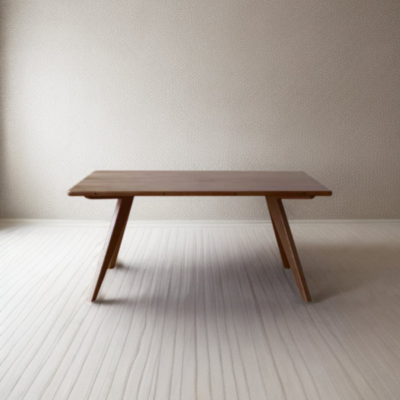 Solid Wood Dining Table, Walnut, 33.46" W x 62.99" L