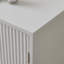 Armoire de rangement à motif de vagues à 2 portes avec tiroirs et buffets pour le salon, la salle à manger, la chambre à coucher, le couloir, blanc, l 47,2 po x P 15,8 po x H 33,5 po.