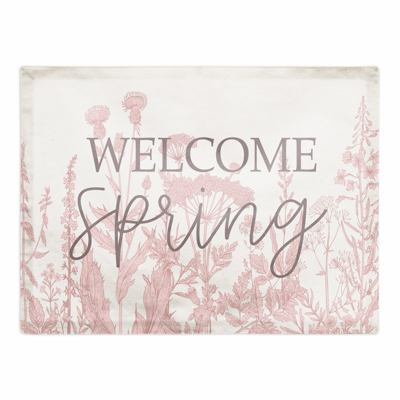 Polyester Floral Rectangle Placemat