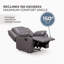 Fauteuil inclinable en similicuir - Fauteuil inclinable simple-296413802