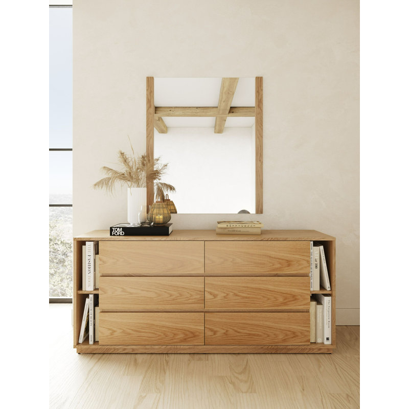 Amalie 63'' W 6 - Drawer Dresser, Natural Oak