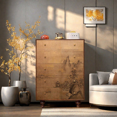 Decorative Cabinet with Five Drawers