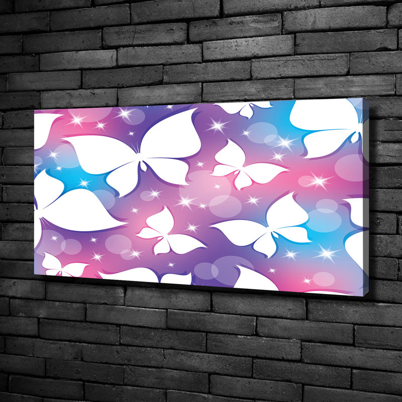 Butterflies - No Frame Print on Canvas