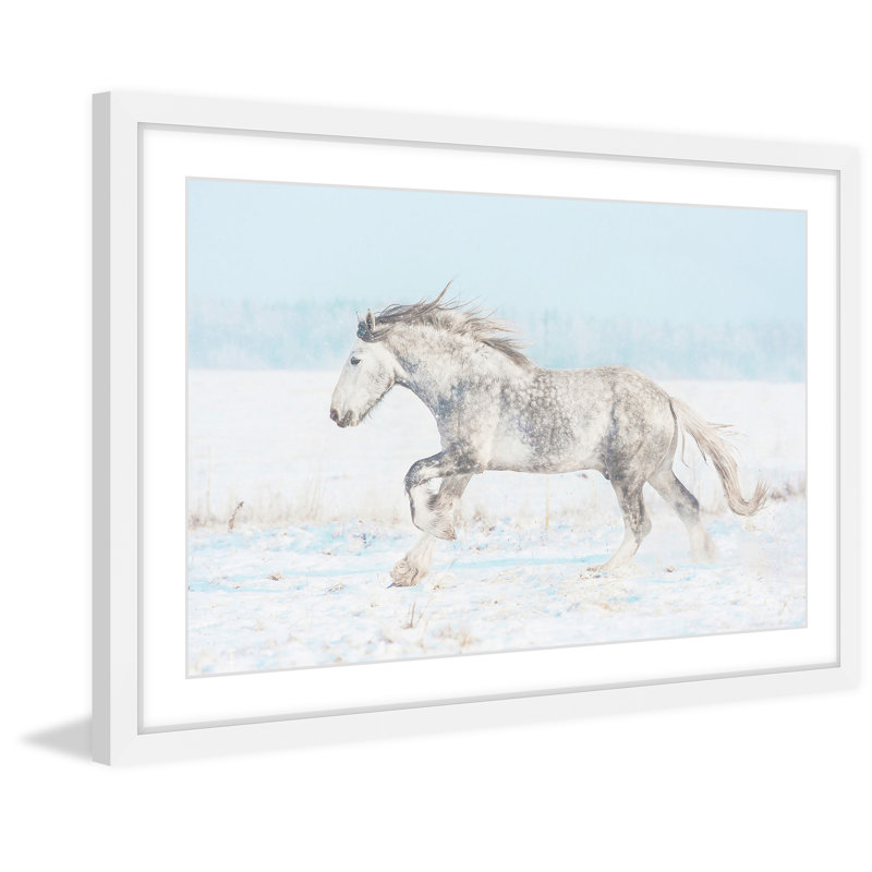 « tacheté », reproduction d’art encadrée, H 24 po x l 36 po x P 1,5 po