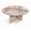 Table basse rose en marbre naturel