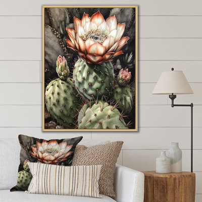 " Blossoming Cactus Flower I "