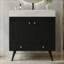 Meuble-lavabo avec lavabo, 2 portes et tiroir inférieur-700797456