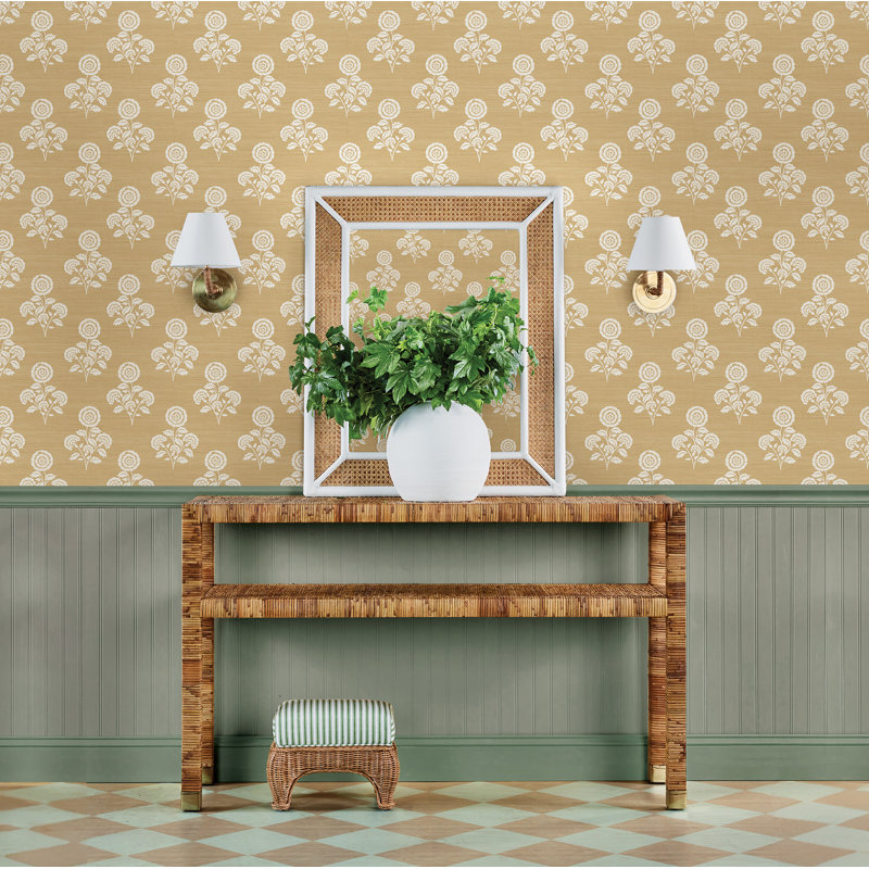 Rouleau de fleurs pelez et collez, Brun