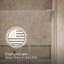 Components 71-1/2-In X 46-3/4-In Frameless Pivot Shower Door With 3/8-In Crystal Clear Glass And Back-To-Back Vertical Door Pulls-80425812