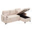 3 Seater Linen Sofa Bed-766489840