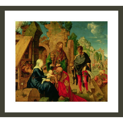 «Adoration of the Magi» par Albrecht Dürer, impression giclée sur cadre