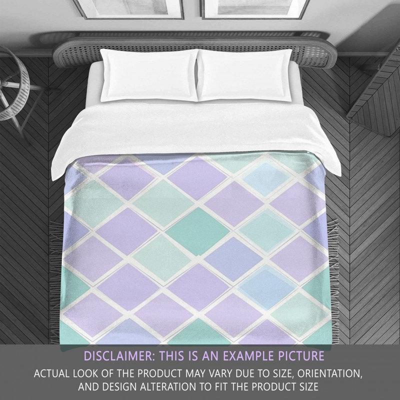 Polyester Checkered Comforter, King Comforter