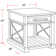 Cocktail Table With 2 End Tables And Console Table With 3 Stools