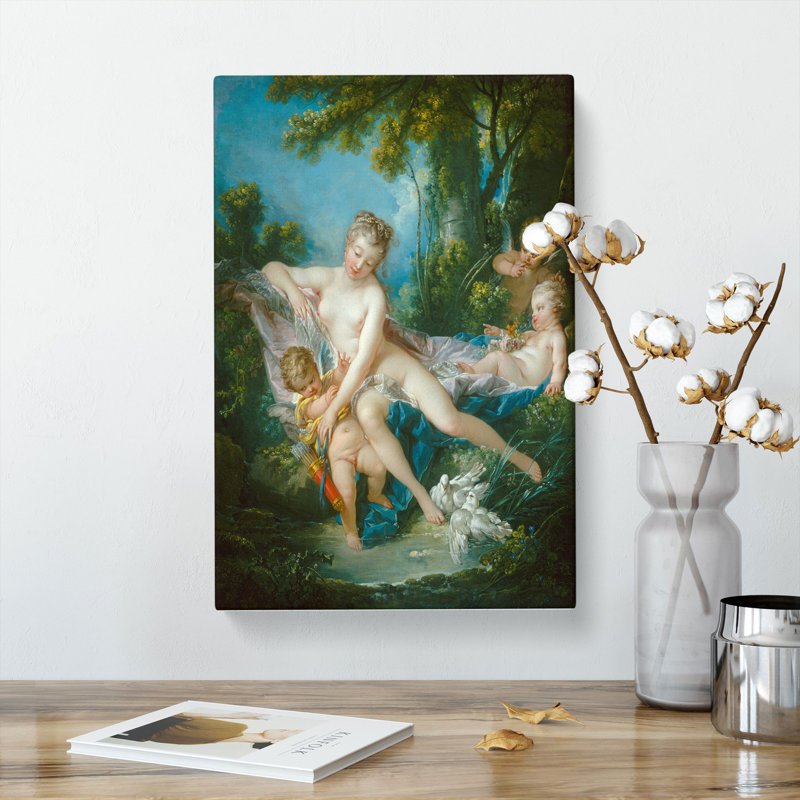 The Bath Of Venus Consoling Love by Francois Boucher - Wrapped Canvas, 60cm H x 40cm W x 3cm D