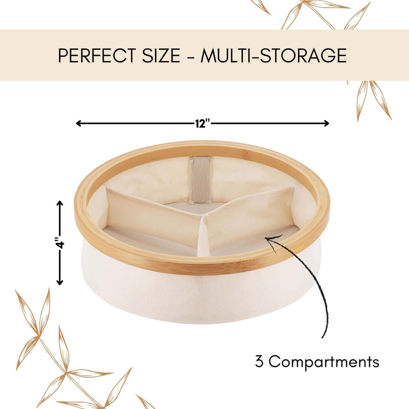 Evideco Decorative Basket, Ivory, 15
