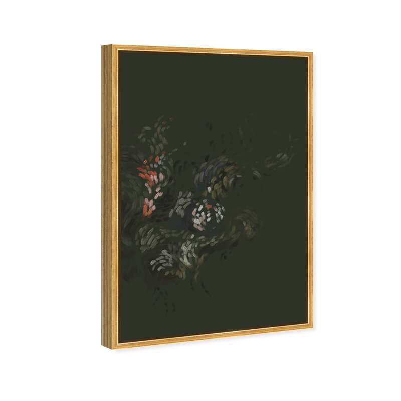 Dancing Petals II Print by Oliver Gal, 37"H x 55"W, Gold Floater Frame