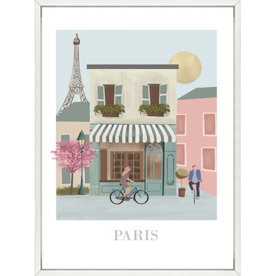 Paris Travel Poster - Framed