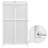 42″ Tall Freestanding Bathroom Storage Cabinet Unit with Open Compartments